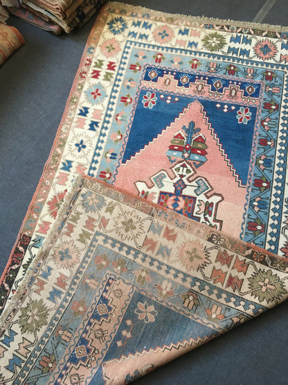 5x8 feet oushak turkish rug, handmade wool living room rug, Hand knotted rug