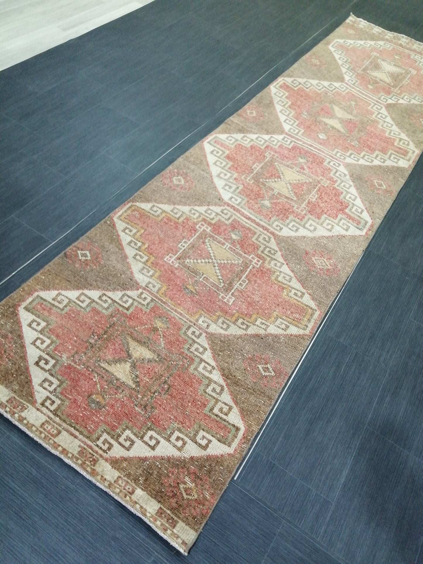 11x2.9 Oushak Runner Rug Turkish Runner Rug Vintage Runner Rug Hallway Runner Rug Kitchen Runner Rug Wool Runner Rug Wool Oushak Rug