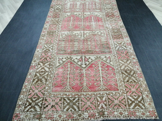 Antique OUSHAK RUG 10x5 TURKISH Oushak Rug Vintage Oushak Runner Rug 5x10 Vintage Runner Rug Wool Oushak Rug Hand Made Rugs Vintage Rug