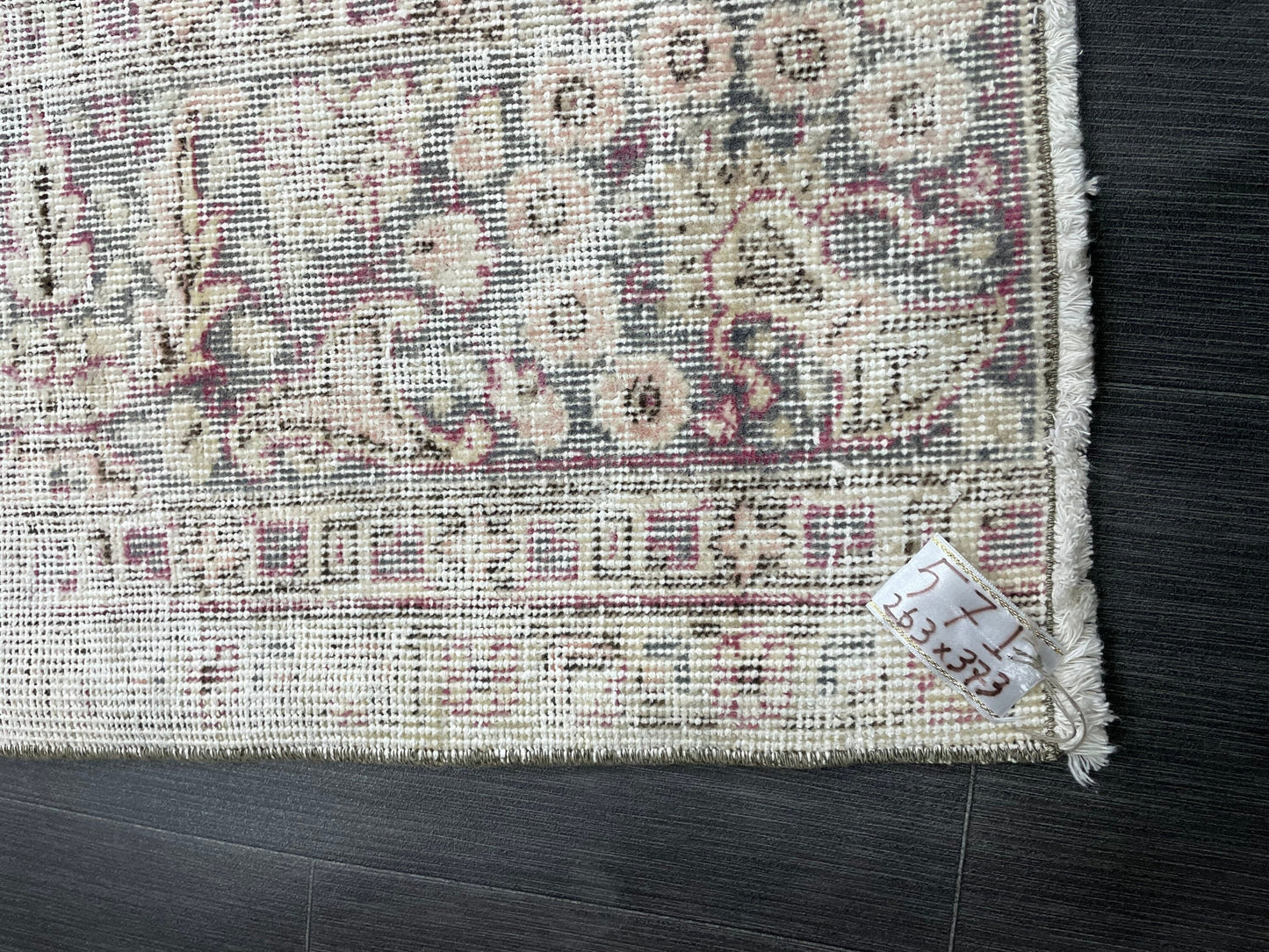 Large Muted Distressed Rug Antique 8.6 x 12.2 Old Turkish Rug Hand Knotted Rug Vintage Handmade Persian Rug Farmhouse Rug