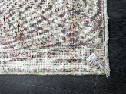 Large Muted Distressed Rug Antique 8.6 x 12.2 Old Turkish Rug Hand Knotted Rug Vintage Handmade Persian Rug Farmhouse Rug