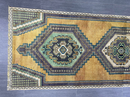 Handmade Oushak Runner 2.5 x 7.6 Rug Turkish Runner Rug Vintage Rug Runner Hallway Runner Rug Kitchen Runner Rug Handmade Wool Runner