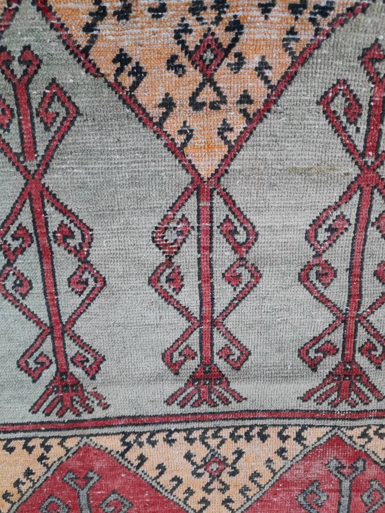 Oushak Runner Rug 3x11 Turkish Runner Rug Vintage Runner Rug Hallway Runner Rug Kitchen Runner Rug Wool Runner Rug Wool Oushak Rug Nomad Rug