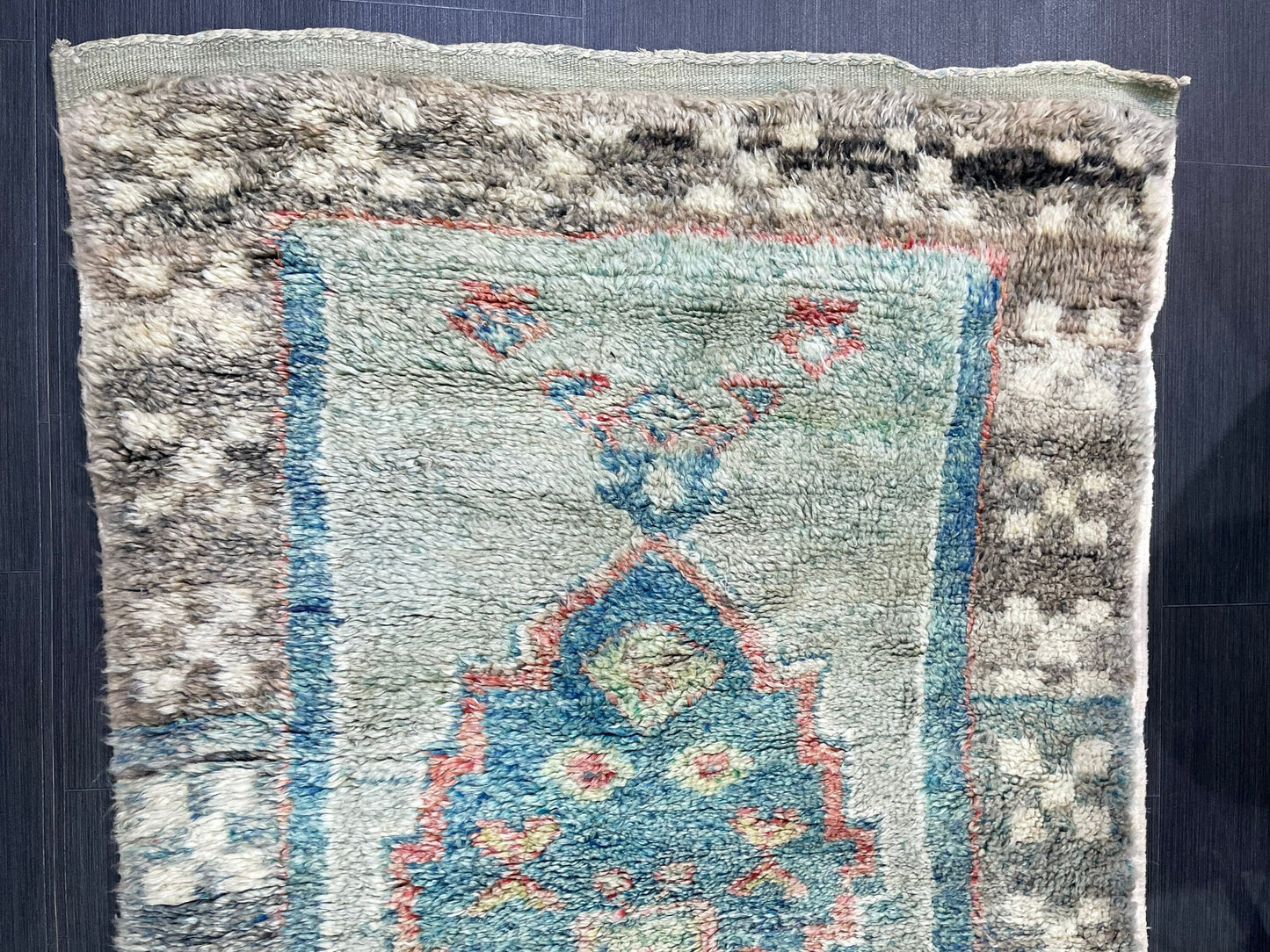 Antique Rug, Vintage Shaggy 3.7 x 5.9 Rug, High Wool Pile Rug,Plush Rug,Handmade Rug,Hand Knotted Rug,One Of A Kind Rug, Nomad Rug, Rear Rug