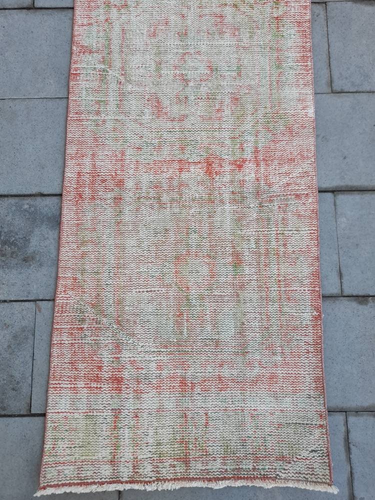 Extra Long Distressed Runner Rug 2.4 x 23 Long TURKISH Runner Rug XL Vintage Runner Rug Oriental Runner Rug Staircase Runner rug Handmade