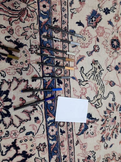 PERSIAN Rug 10 x 13.5 Vintage Oriental Rug Vintage Persian Rug Blue and Cream Rug Fine Knotted Hand Made Rug Turkish Rug Animal Motifs Rug