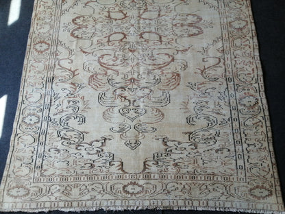 Muted Vintage Rug TURKISH HAND MADE Rug 6x9 Vintage Turkish Rugs  Oushak Rug Oriental Rug, Turkish Oushak Rug, Vintage  Rug, Wool Rug