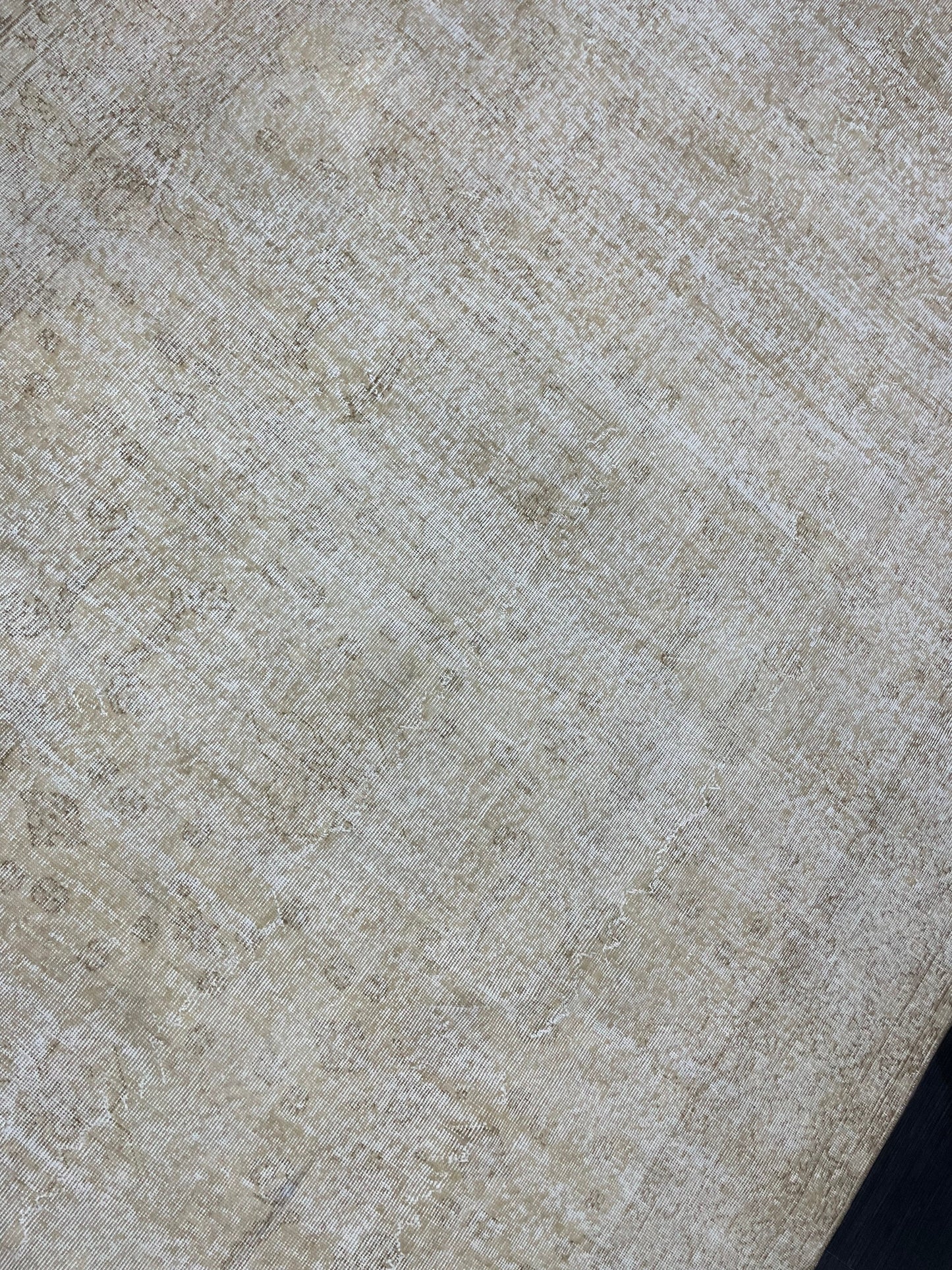 Neutral Vintage Rug Muted TURKISH 7 x 10.4 Rug Handmade Rug Distressed Rug  Large Turkish Oushak Rug Wool Rug Hand Knotted Rug