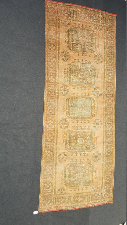 Oushak turkish rug, vintage rug, vintage oushak rug, vintage anatolian rug,unique hand made rug,kitchen rug  10'8x4'6