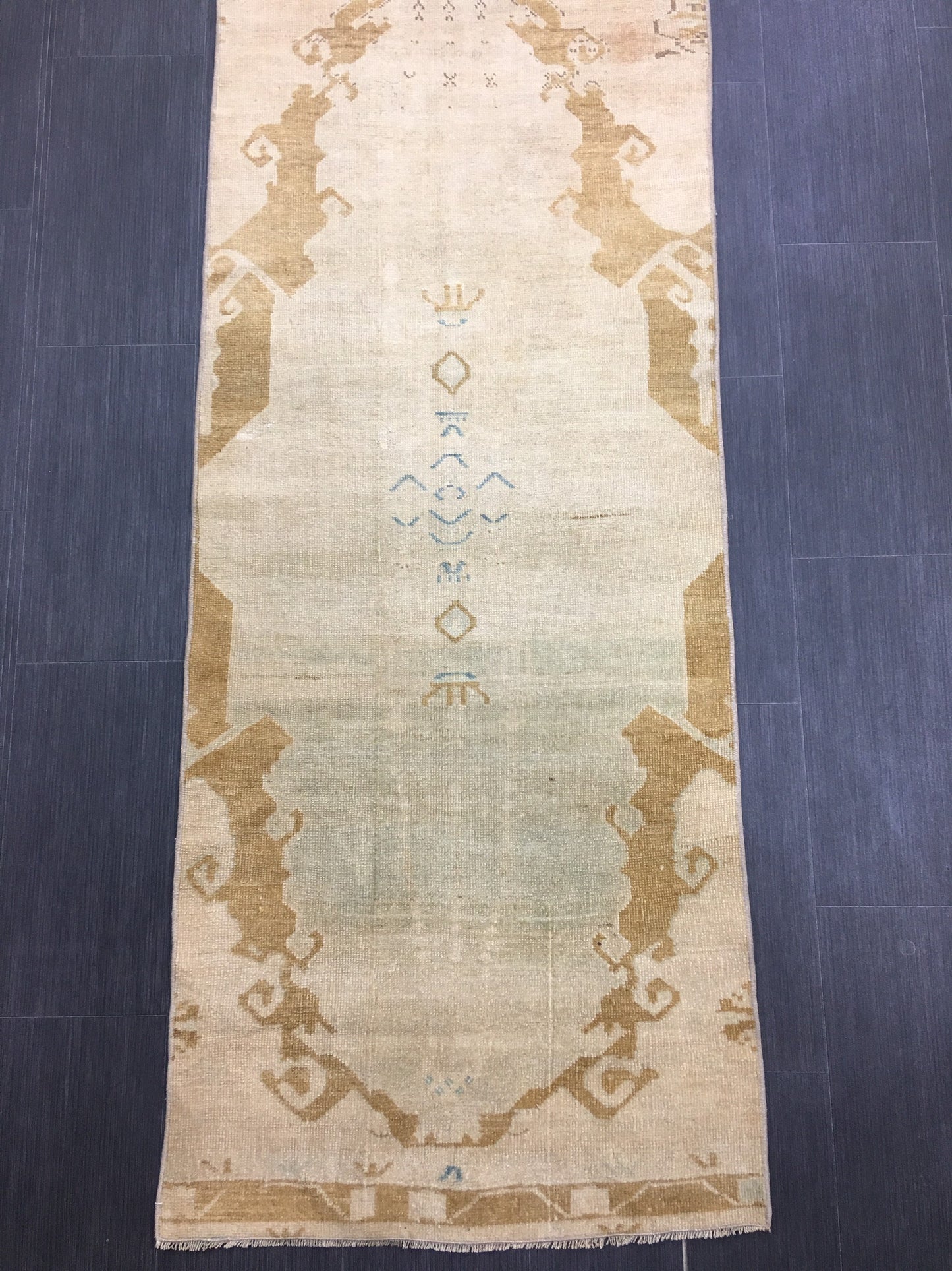 XL Wool Handmade Runner Rug 2.6 x 14 Long TURKISH Runner Rug Vintage Runner Rug Oriental Runner Rug Staircase Runner rug Hand Knotted Runner