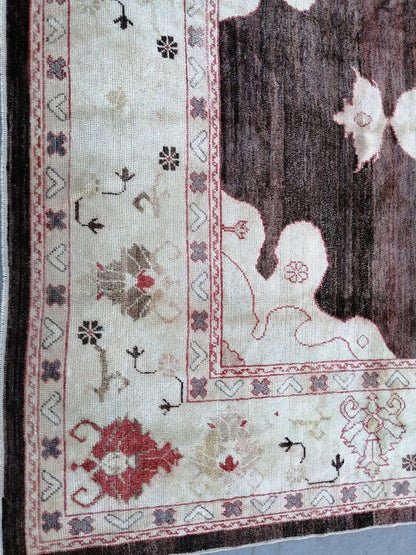 Large OUSHAK RUG, 9 x 11.8 TURKISH Oushak Rug, Vintage Oushak Rug Wool Oushak Rug Hand Made Rugs, Authentic Oushak Rug