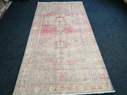 8.4 x 4.3 Turkish Rug, Oushak Rug, Oushak Rugs, Wool Oushak Rug, Oushak Runner Rugs, Runner Rug, Vintage Rug, Hand Made Rug