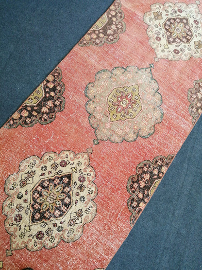 13 x 3 Turkish Runner Rug Oushak Runner Rug  Vintage Runner Rug Hallway Runner Rug Kitchen Runner Rug Wool Runner Rug Wool Oushak Rug