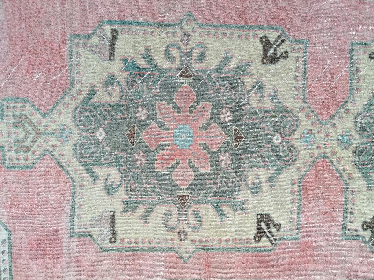 4.8 x 1.3 runner rug, turkish runner rug, vintage runner, kitchen runner, hallway runner rug ,oushak runner