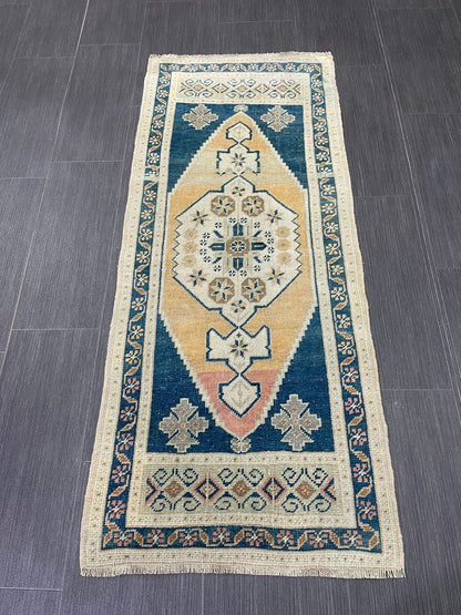 2 x 4.6 Turkish Rug Mini Rug Small Area Rug Turkish Rug Oushak Rug Hand Made Rug Vintage Rug 2x4 rug 2x5 rug