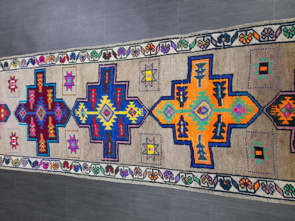Turkish Runner 3x11 Oriental Runner Rug Rug Vintage Runner Rug Hallway Runner Rug Kitchen Runner Rug Wool Runner Persian Runner Rug Kurdish