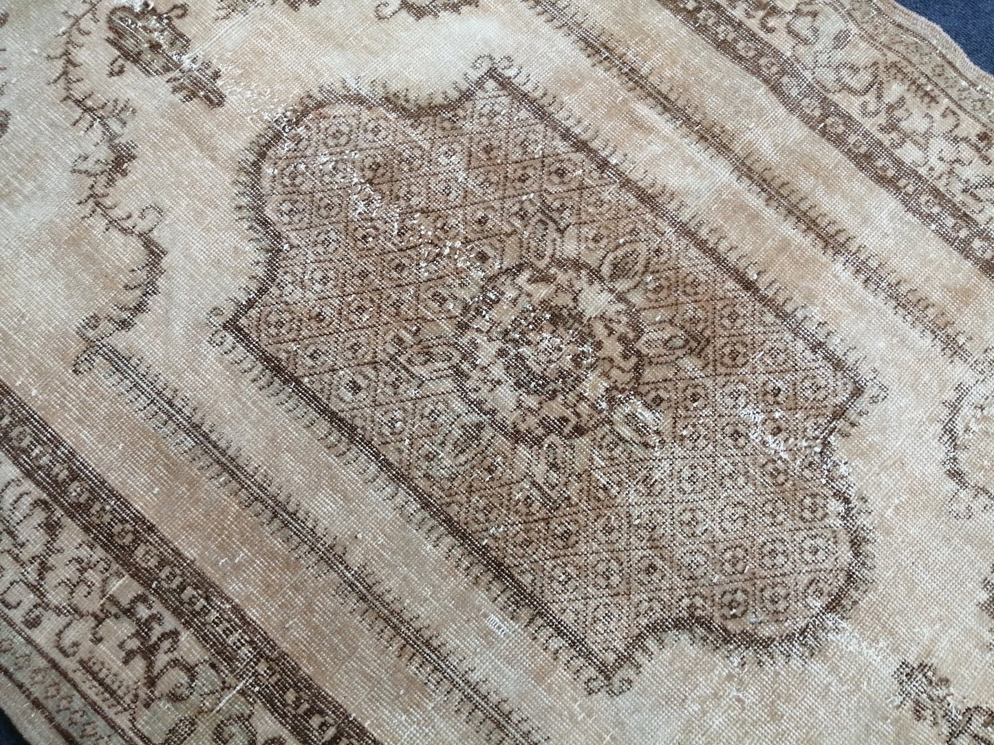 OUSHAK RUG Neutral Rugs TURKISH Oushak Rug Vintage Neutral Persian Rug Vintage Neutral Rug Wool Oushak Rug Hand Made Rug Vintage Turkish Rug