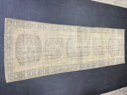 Distressed Runner Rug Turkish Runner Rug 4x12 Vintage Runner Rug Hallway Runner Rug Kitchen Runner Rug Wool Runner Rug Wool Rug