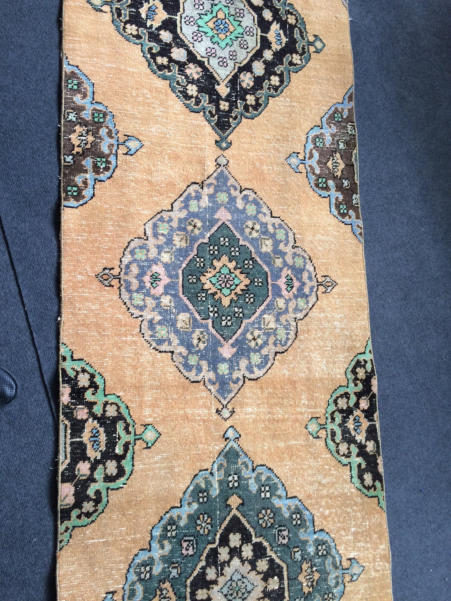 13 x 2.8 Oushak Runner Rug Turkish Runner Rug Vintage Runner Rug Hallway Runner Rug