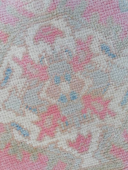 Oushak turkish wool rug 2'9x5'4 new production oushak handmade rug, living room rug, bohemian rug