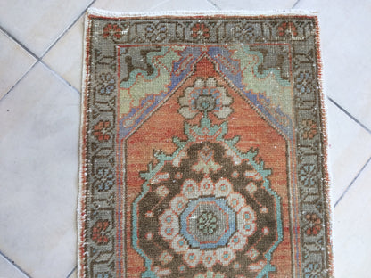 Oushak  Mini Rug Turkish  Area Rug Vintage Turkish Rug Oushak Rug Hand Made Rug Vintage Rug