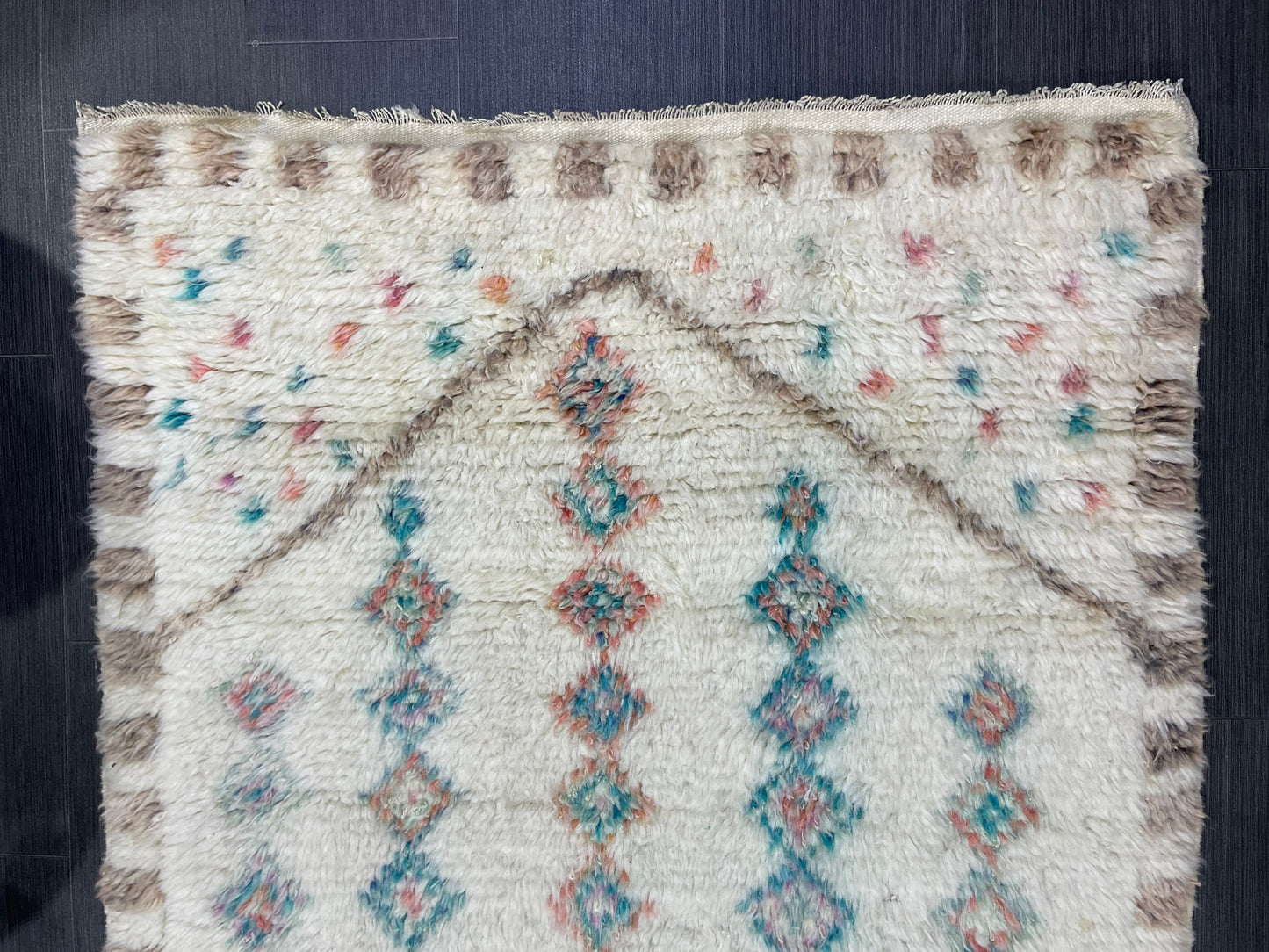 Antique Wool Rug, Vintage Shaggy 3.5 x 5.4 Rug, High Wool Pile Rug,  Plush Rug, Handmade Rug, Hand Knotted Rug, Turkish Rug, Nomad Rug, Rear