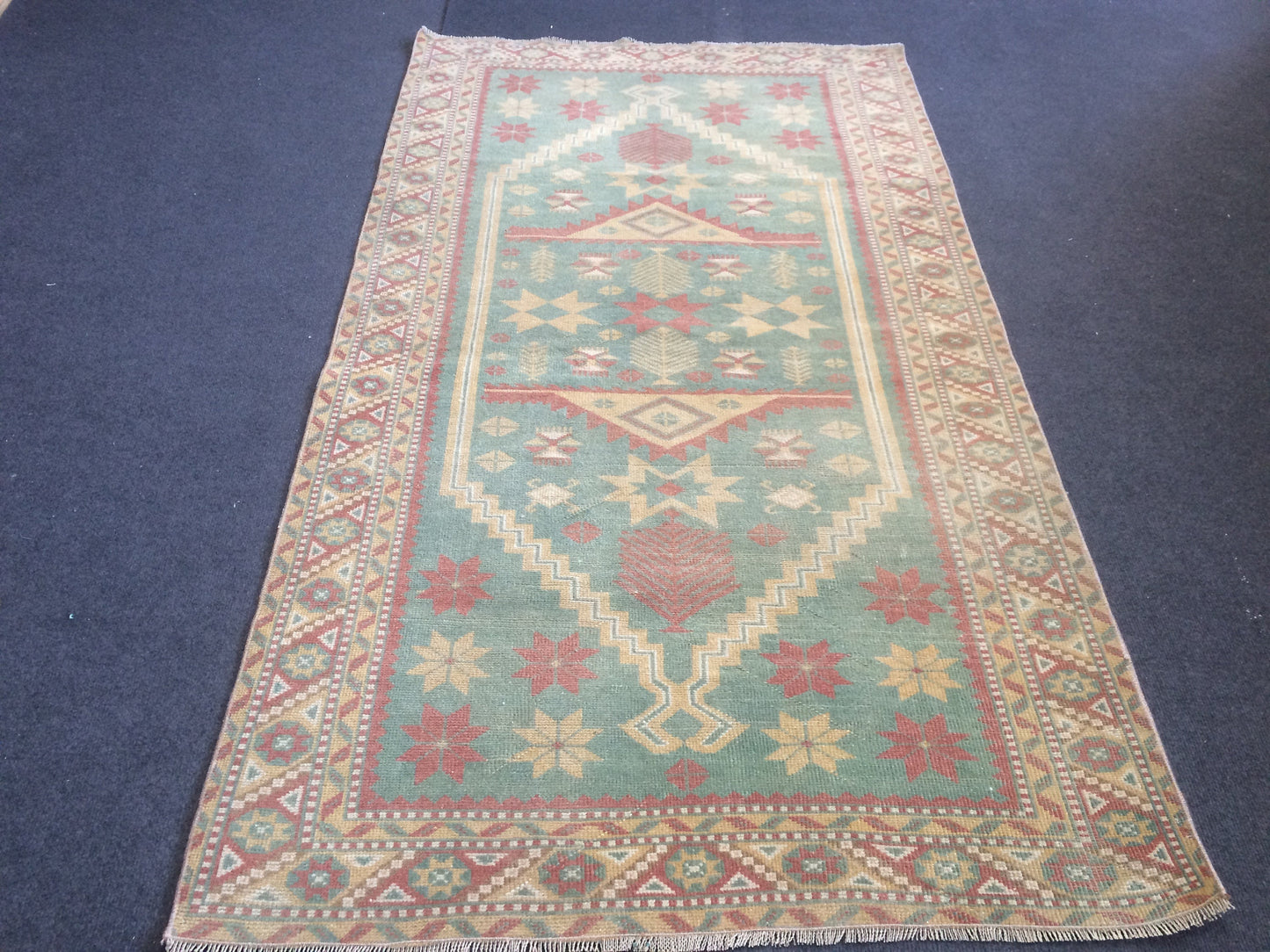 Turkish Rug, Oushak Rug, Rustic Oushak Rug, Wool Oushak Rug, Oushak Runner Rugs, Farmhouse Rug, Vintage Rug, Minimalist Rug, Hand Made Rug