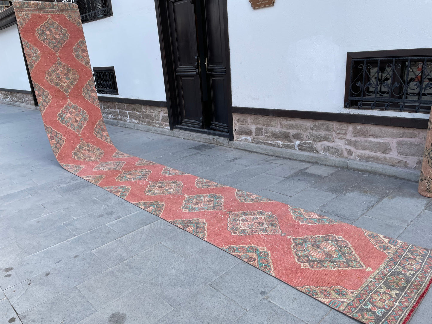 Extra Long Turkish Runner Very Long Oushak Runner Rug 2.7 x 20.8 Vintage Stair Runner Rug XL Oriental Runner Rug Staircase Runner rug