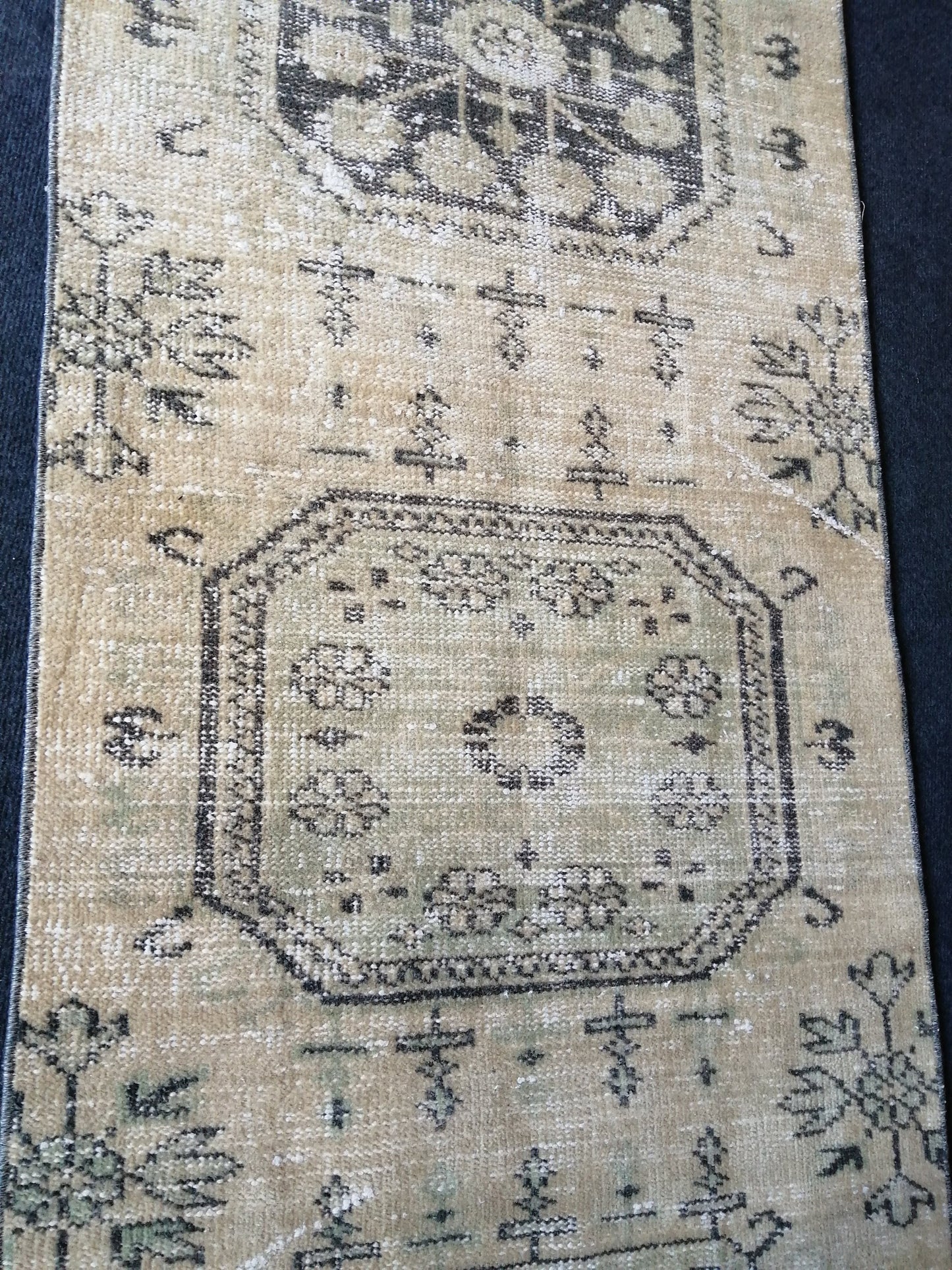 2.5 x 10.9 Oushak Runner Rug Turkish Runner Rug Vintage Runner Rug Hallway Runner Rug Kitchen Runner Rug Distressed Runner Rug Wool Worn Rug