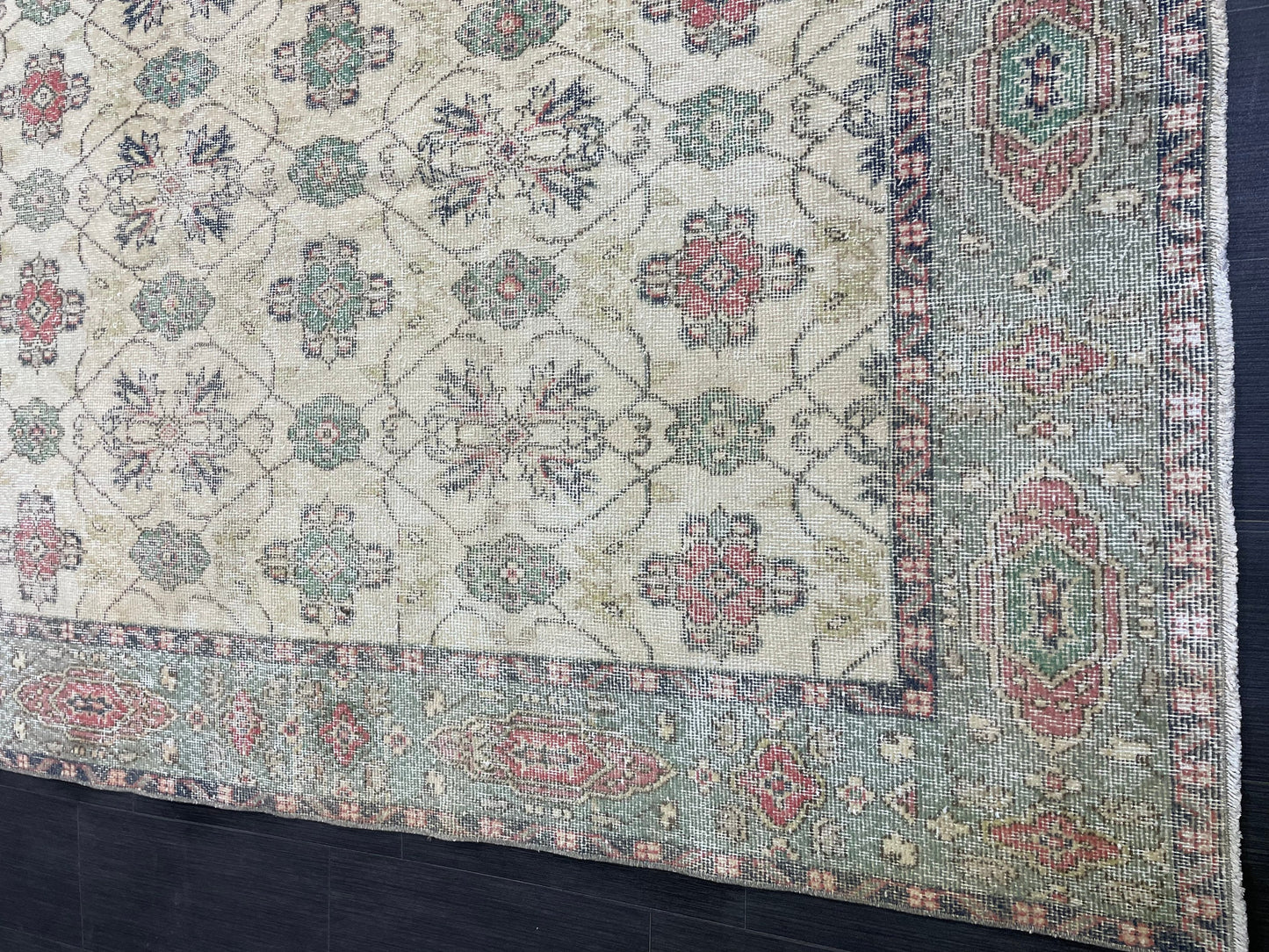 Vintage Rugs, Eclectic 5.8 x 9.4 Rug, Shabbychic Rug, Rustic Rug, Handmade Rug, Vintage Turkish Rug, Farmhouse Rug, Distressed Persian Rug