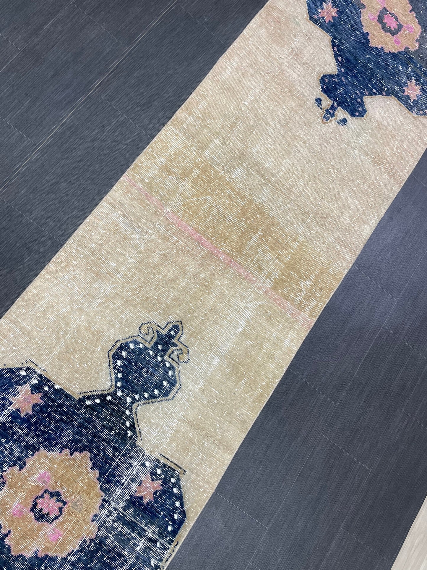 XL Wool Handmade Runner Rug 2.9 x 16.6 TURKISH Runner Rug Vintage Runner Rug Extra Long Runner Rug Staircase Runner rug Hand Knotted Runner