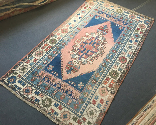 5x8 feet oushak turkish rug, handmade wool living room rug, Hand knotted rug