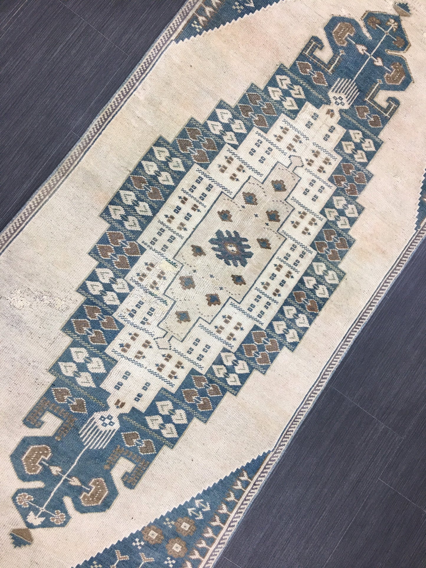 Oushak Runner Rug 2.8 x 10 Turkish Runner Rug Vintage Runner Rug Hallway Runner Rug Kitchen Runner Rug Wool Runner Rug Wool Hand Knotted Rug