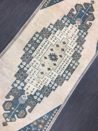 Oushak Runner Rug 2.8 x 10 Turkish Runner Rug Vintage Runner Rug Hallway Runner Rug Kitchen Runner Rug Wool Runner Rug Wool Hand Knotted Rug