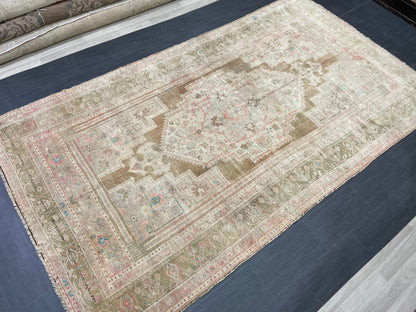 Turkish RUG 6.7 x 11.7 Oushak Rug Vintage Oriental Rug Vintage Persian Rug Wool Hand Knotted Rug Handmade Rugs Vintage Turkish Rug 7x12