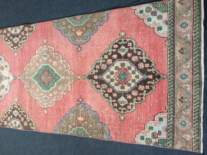 3 x 12.5 Oushak Runner Rug Turkish Runner Rug Vintage Runner Rug Hallway Runner Rug Kitchen Runner Rug Wool Runner Rug Wool Oushak Rug