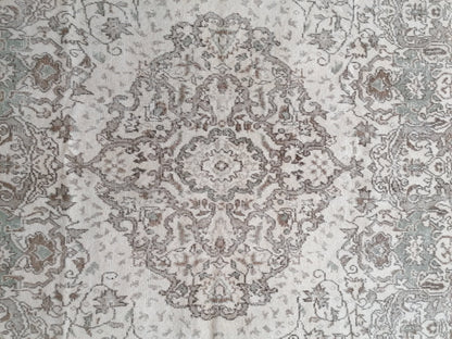 Turkısh rug 9x5'6 vıntage rug, vıntage turkısh rug, hand made rug,wool rug