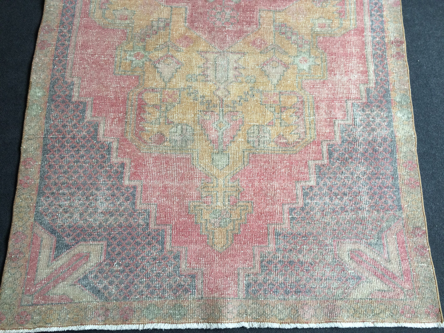 Vintage Rugs  TURKISH HAND MADE Rugs   Vintage Turkish Rugs   Oushak Rug   Traditional Rug, Turkish Oushak Rug, Vintage Oushak Rug, Wool Rug