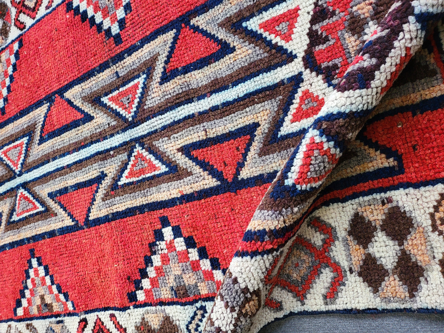 Oushak Runner Rug Turkish 3.2 x 11 Runner Rug Vintage Runner Rug Hallway Runner Rug Kitchen Runner, HANDMADE Runner Rug Wool Anatolian Rug