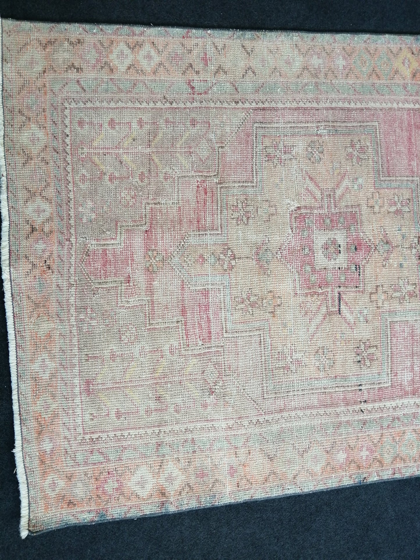 8.4 x 4.3 Turkish Rug, Oushak Rug, Oushak Rugs, Wool Oushak Rug, Oushak Runner Rugs, Runner Rug, Vintage Rug, Hand Made Rug