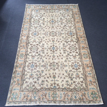Floral Oushak Rug Bohemian Rug Turkish Rug Vintage Rug