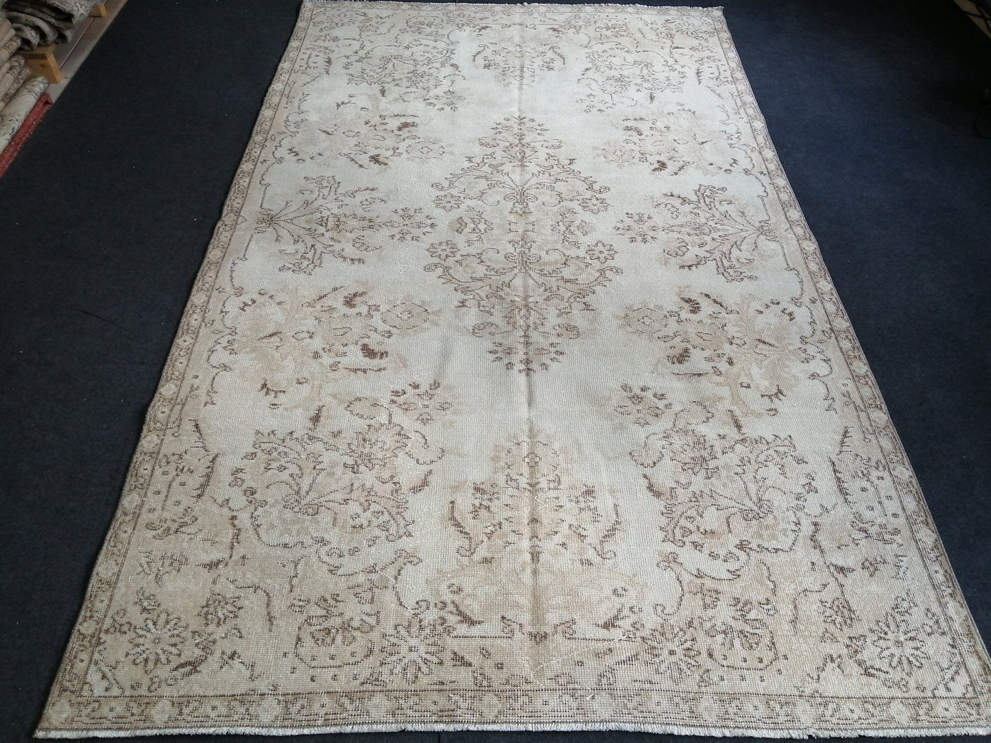 5.4 x 9 Turkish Rug, Oushak Rug, Oriental Rugs, Wool Hand Knotted Rug Runner Rugs, Runner Rug, Vintage Rug, Hand Made Rug  Oriental Rug