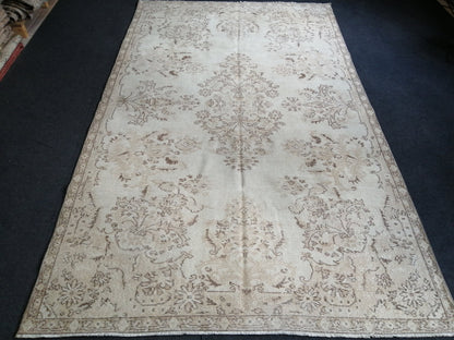 5.4 x 9 Turkish Rug, Oushak Rug, Oriental Rugs, Wool Hand Knotted Rug Runner Rugs, Runner Rug, Vintage Rug, Hand Made Rug  Oriental Rug