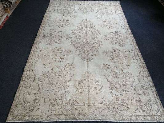 5.4 x 9 Turkish Rug, Oushak Rug, Oriental Rugs, Wool Hand Knotted Rug Runner Rugs, Runner Rug, Vintage Rug, Hand Made Rug  Oriental Rug