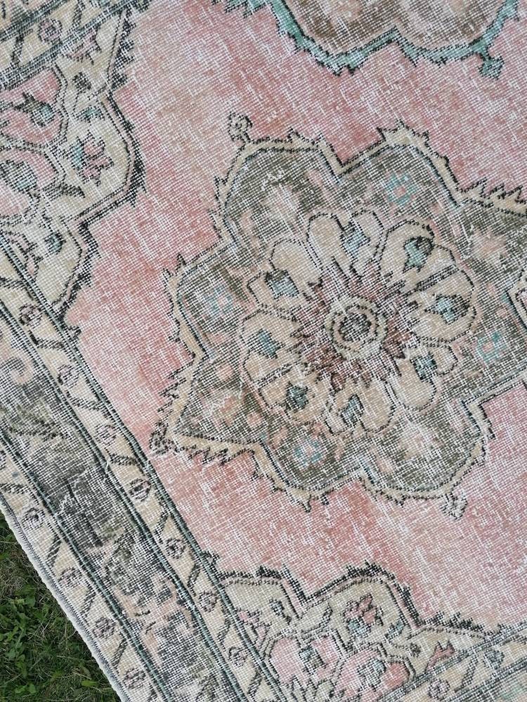 Vintage wool runner, hallway runner 4'8x12'5 distressed turkish handmade runner, kitchen runner rug, entery runner rug