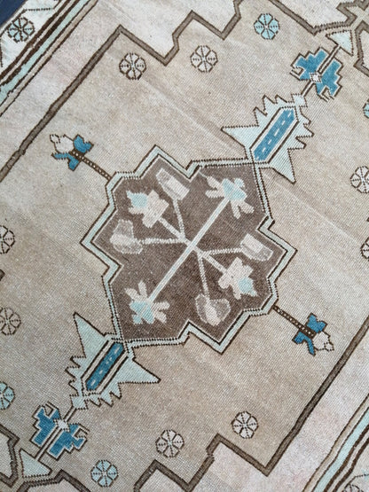 Oushak Runner Rug 4 x 8.2 ft Vintage Runner Rug Vintage Runner Rug Hallway Runner Rug Kitchen Runner Rug Wool Runner Rug Wool Oushak Rug