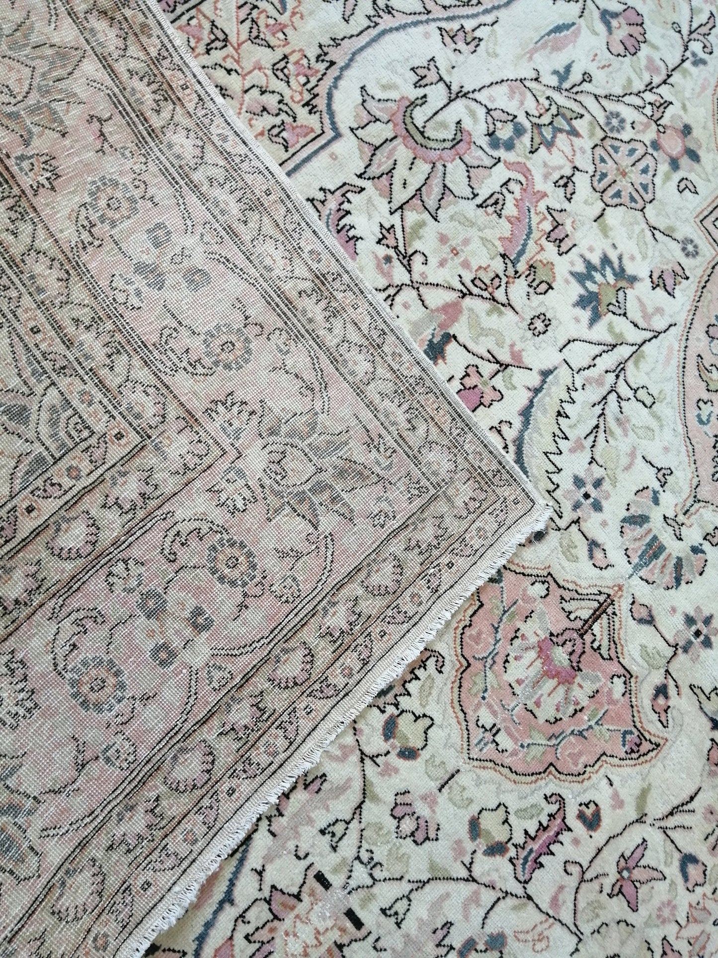 6.7 x 10.7 Large  OUSHAK RUG TURKISH Oushak Rug Vintage Oushak quality Rug Vintage Runner Rug Wool Oushak Rug Hand Made Rugs Vintage  Rug