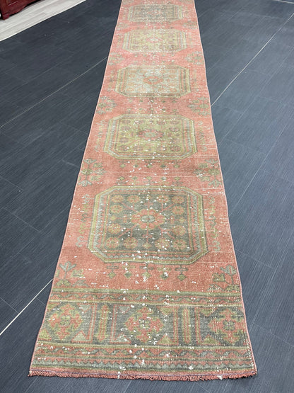 Staircase Runner Rug 2.3 x 19 Extra Long Wool TURKISH Runner Rug Vintage Runner Rug Oriental Runner Rug Staircase Runner Hand Knotted Runner