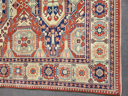 Large OUSHAK RUG, TURKISH 6.5 x 9.3 Oushak Rug, Vintage Rug Low Wool Pile Persian Rug Handmade Rug living room Rug loom rug wholesale rugs