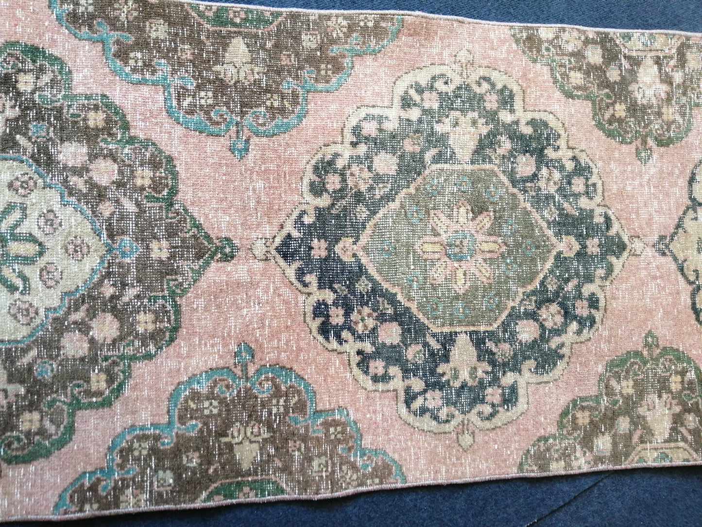 11.10 x 2.5 Oushak Runner Rug Turkish Runner Rug Vintage Runner Rug Hallway Runner Rug Kitchen Runner Rug Wool Runner Rug Wool Oushak Rug